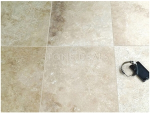 Classic Travertine - Honed, Filled Slabs and Tiles, Turkey Beige Travertine