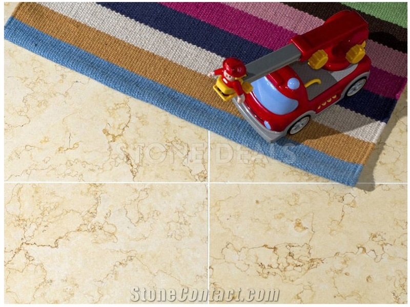 Jerusalem Desert Creme Limestone - Honed Floor Tiles