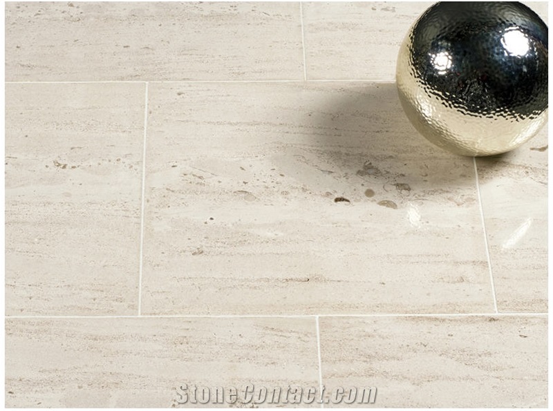 Moca Cream Limestone - Polished Floor Tiles, Portugal Beige Limestone