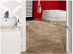 Noce Travertine - Honed and Filled Tiles