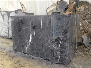 Nero Marquina Marble Block, Turkey Black Marble