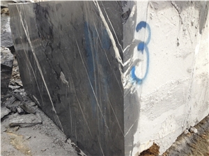 Nero Marquina Marble Block, Turkey Black Marble