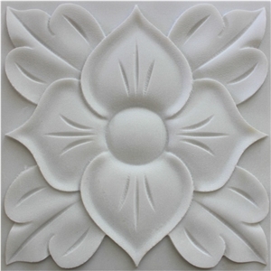 3d White Stone Textures Cladding Art Panels, White Marble Building, Walling