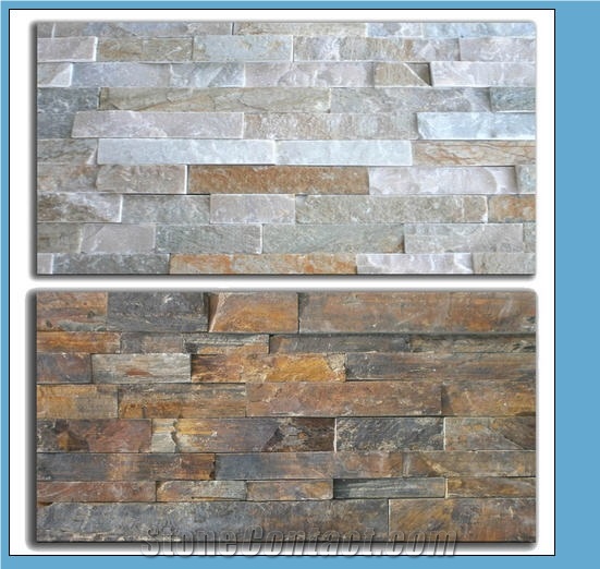 Rustic Slate Wall Covering Panels, China Rust Slate Wall Covering