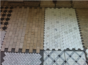 Guangxi White Marble Polished Mosaic,Wall Mosaic 7