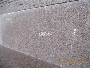 Chinese Red Granite G635 Half Slab