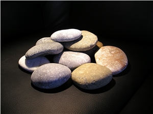 Multicolor Flat Pebble Stone