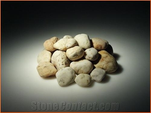 Vanilya (Yellow), Yellow Marble Pebble Stone