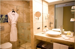 Patara Beige Marble Hotel Bathroom Application