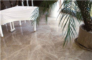 Patara Beige Marble Hotel Floor Application
