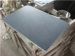 Chinese Cheap Stone G684 30x60cm Honed, Flamed Flooring Tiles, Black Granite Side Walk Pavers