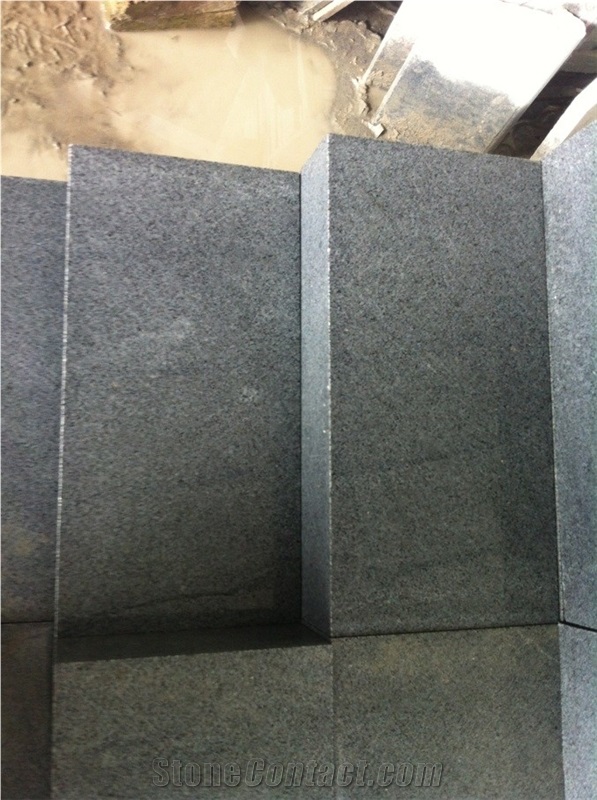 Chinese Own Quarry G654 Dark Grey Granite, Surface Flamed Steps Cobble for Paving Stone, Quarry Onwer, G654 Granite Paving Stone