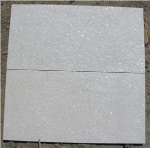 China White Quartzite Flamed Slabs & Tiles