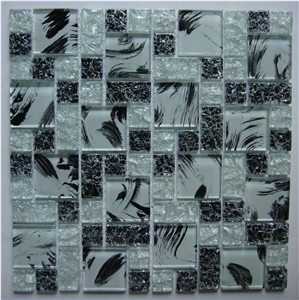 High Quality Glass and Marble Mosaic Tile (HCM-X-047)