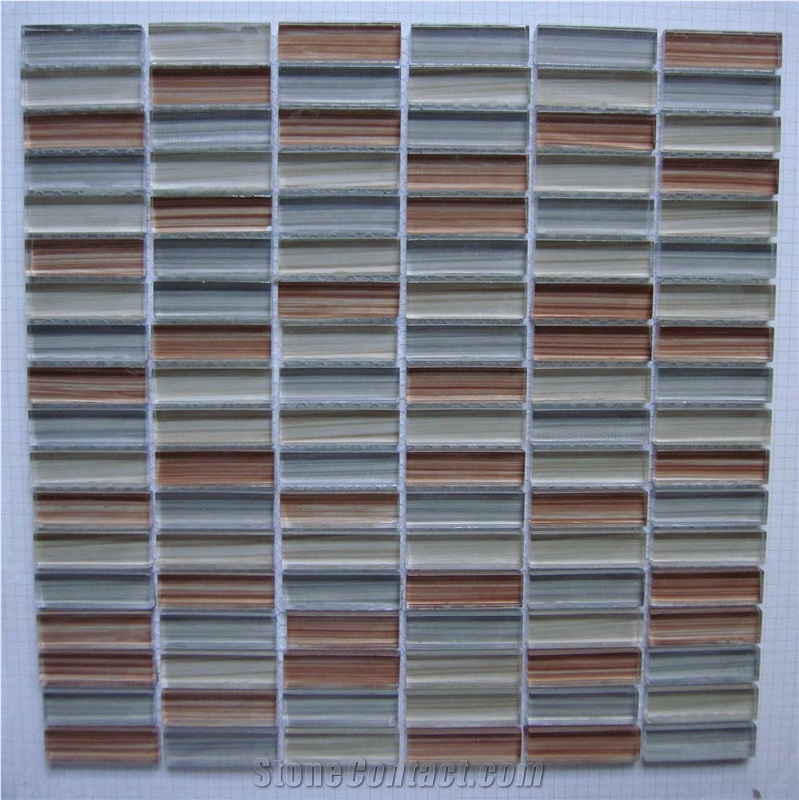 High Quality Glass and Marble Mosaic Tile (HCM-X-049)