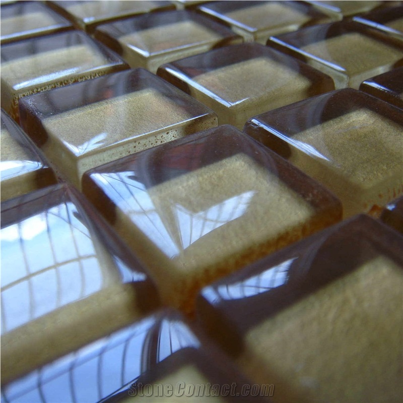 High Quality Glass and Marble Mosaic Tile (HCM-X-051)