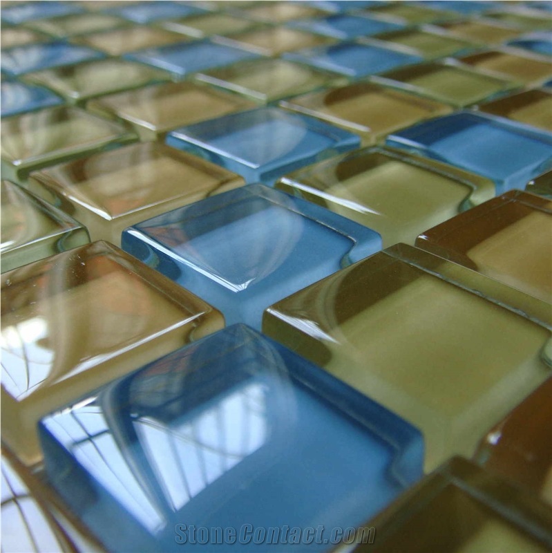 High Quality Glass and Marble Mosaic Tile (HCM-X-053)