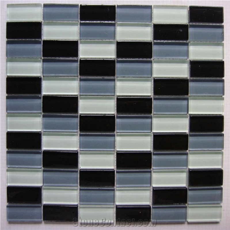 High Quality Glass and Marble Mosaic Tile (HCM-X-054)