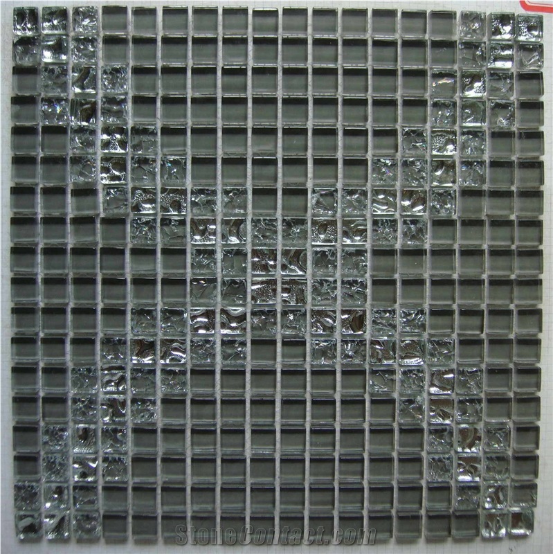 High Quality Glass and Marble Mosaic Tile (HCM-X-055)