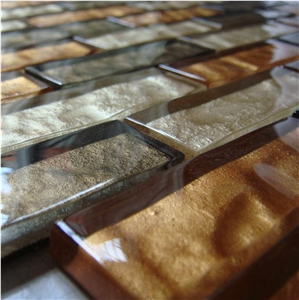 High Quality Glass and Marble Mosaic Tile (HCM-X-056)
