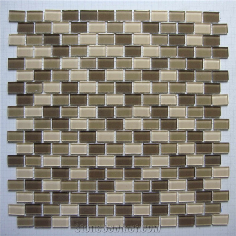 High Quality Glass and Marble Mosaic Tile (HCM-X-059)