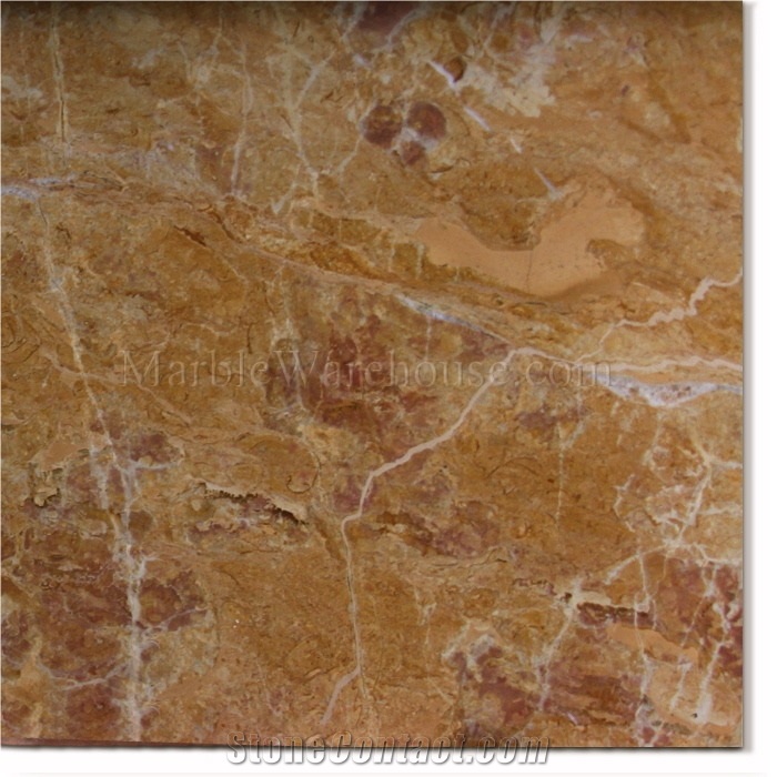 Giallo Reale Marble Tile 12"X12", Italy Yellow Marble from United