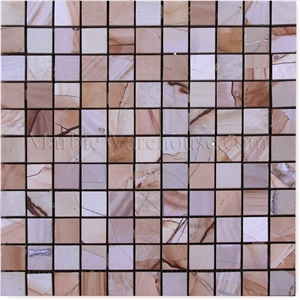 Teak Wood Marble Mosaic