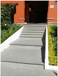 Santo Tomas Gris Marble Steps, Grey Marble Deck Stairs
