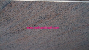 Raw Silk Pink, Brown Gold Granite Slabs & Tiles