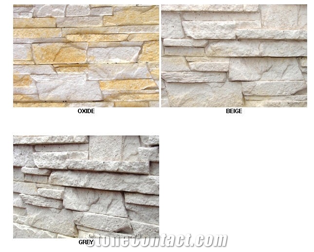 Beige Quartzite Wall Stone Panels, Stacked Stone, Ledge Stone