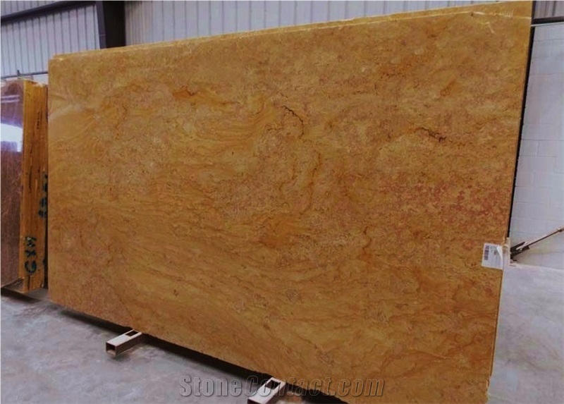 Giallo Reale Marble Polished Slabs, Italy Yellow Marble