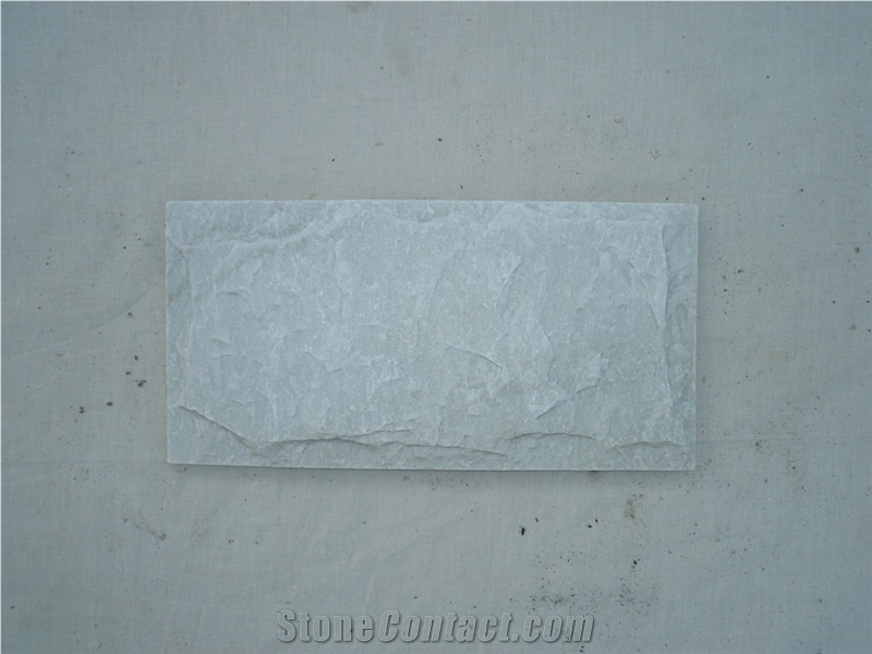 China White Slate Mushroom Wall Stone