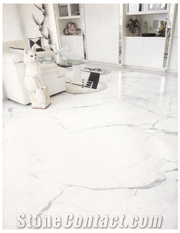 Bianco Venato Marble Floor Tiles, Italy White Marble