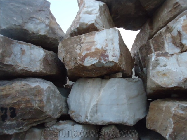 Afghan Pure White Onyx Blocks