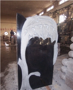 Black Granite Headstone, Shanxi Black Granite Headstone