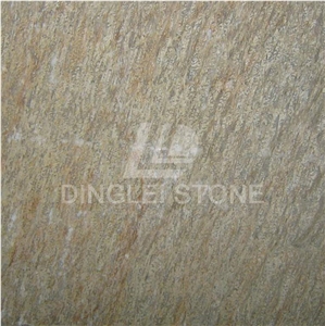 Yellow Wooden Quartzite Tile & Slab, China Yellow Quartzite