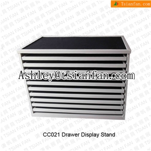 Cc021 Stone Display Stand,stone Sample Stand, Drawer Displays, Drawer Stone Stand