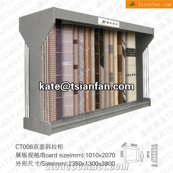 Ct008 Double Faces Ceramic Tile Display Rack for Showroom