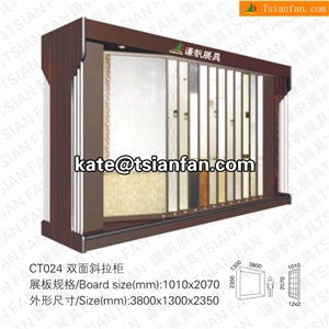 Ct024 Metel Display Rack Show Cases for Porcelain Tiles