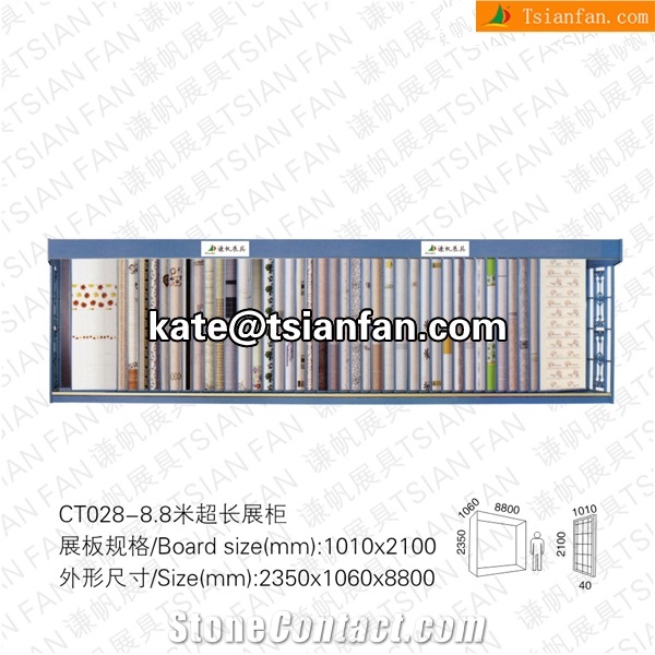 Ct028 Display System Stone Display Rack, Tiles Display Rack, Flooring Display Shelf
