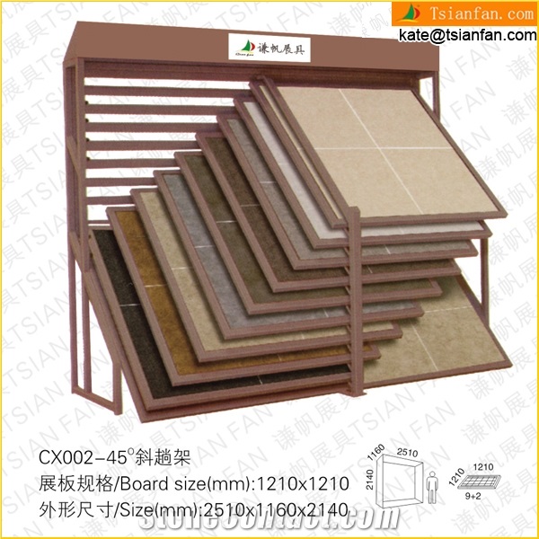 Cx002 Sliding Floor Tile Ceramic Tile Stone Display Stand Rack