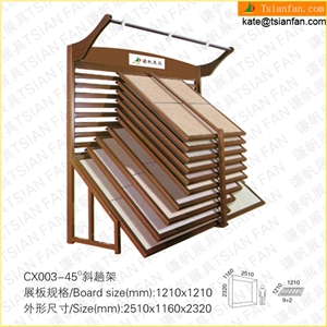 Cx003 Natural Stone Ceramic Tiles Showroom Display Shelf
