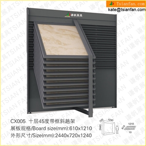 Cx005 Stone Tile Display Stands Shoe Store Display Racks
