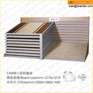 Cx006 Stone Tile Grocery Store Display Racks