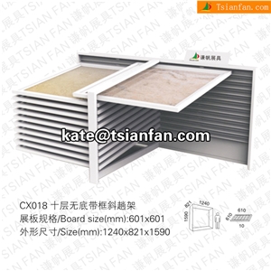 Cx018 Ceramic Tile Display Stand Rack for Showroom and Exhibition