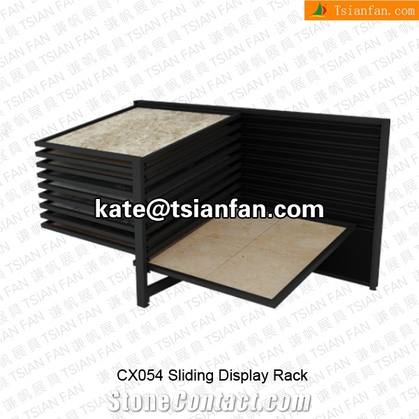 Cx020 Sliding Free Standing Tile Display Rack