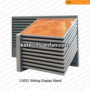 Cx021 Sliding Floor Standing Metal Display Stand