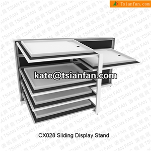 Cx028 Wire Display Rack Sliding Display Stand
