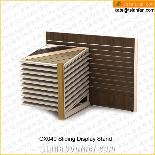 Cx040 Sliding Metal Display Stand to Showing Marble Tile