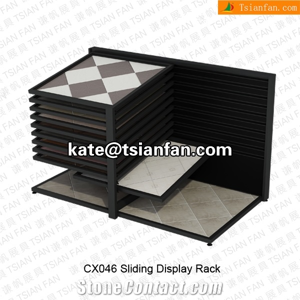 Cx046 Metal Shelf Talker Culture Stone Display Rack